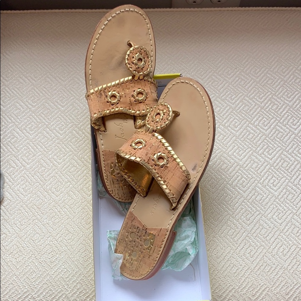 Gold and Cork Jack Rogers Size 7.5